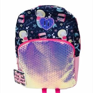 A.D Sutton Hologram Pretty Mermaid Backpack, Pink